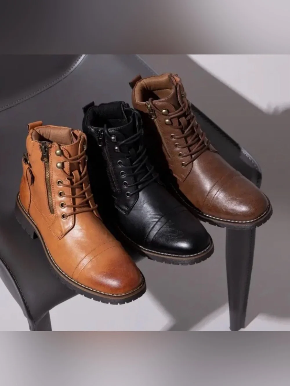 Men's motorcycle Black Boots